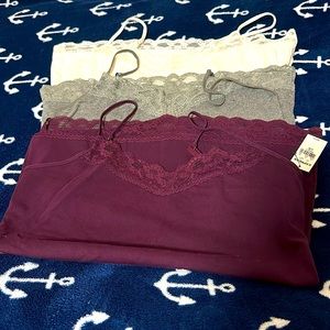 (3) Express Lace Camisoles/Tank Tops